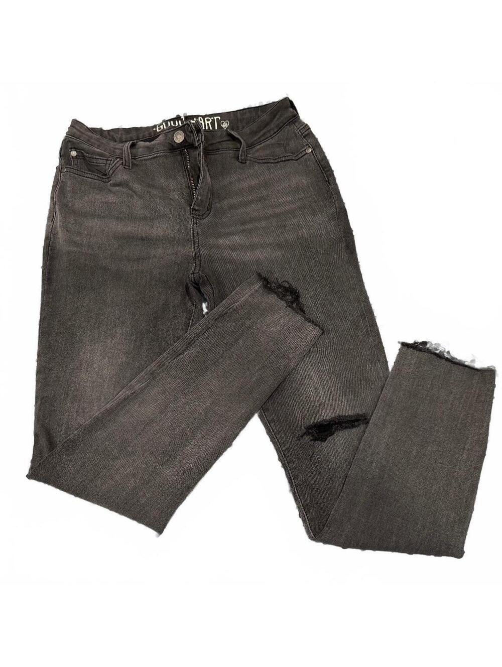Good Hart Black Ripped Skinny Jeans Size 8
